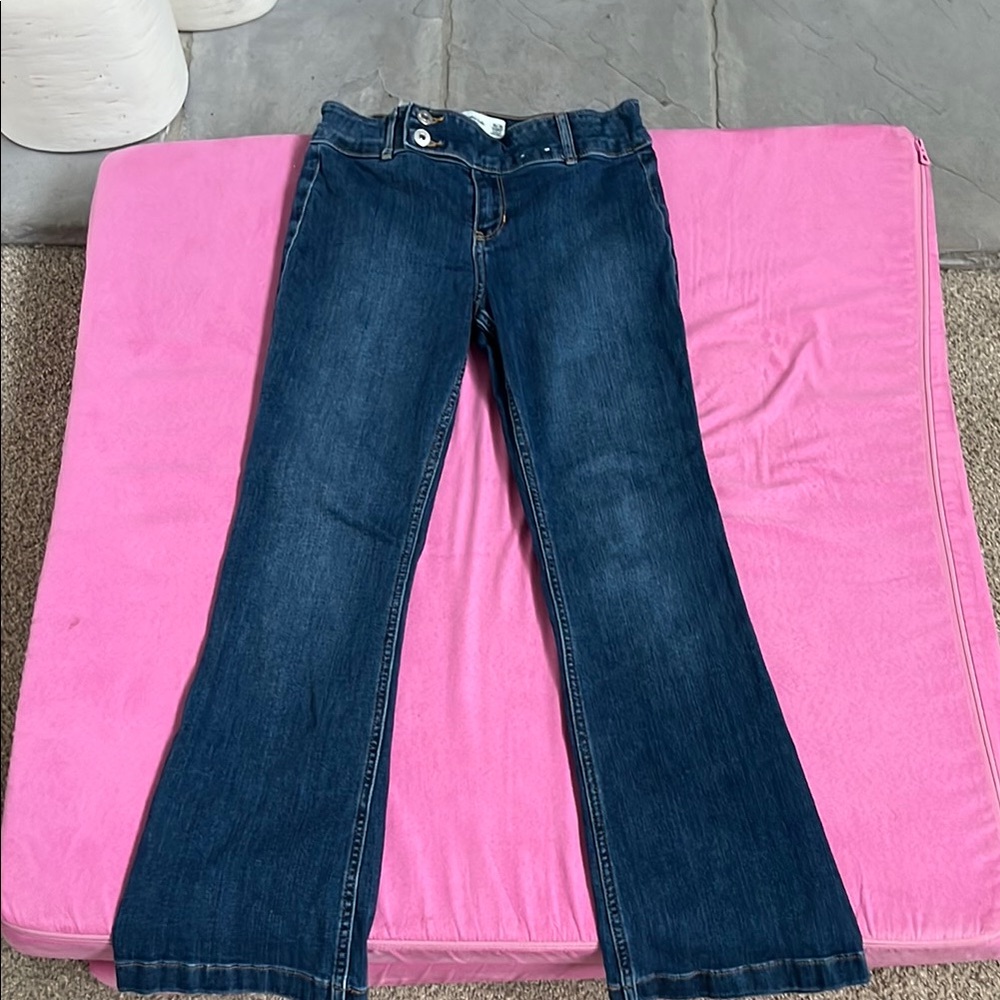 Abercrombie & Fitch Blue Flare Wide Leg Jeans